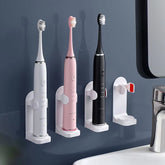Revolutionary Adjustable Electric Toothbrush Holder - Non-Slip Silicone Wall Mount for 99% of Toothbrushes
